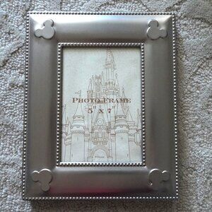 Disney World 5x7 Silver Mickey Picture Frame Walt Disney World Embossed